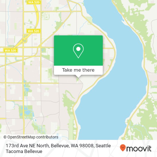 173rd Ave NE North, Bellevue, WA 98008 map