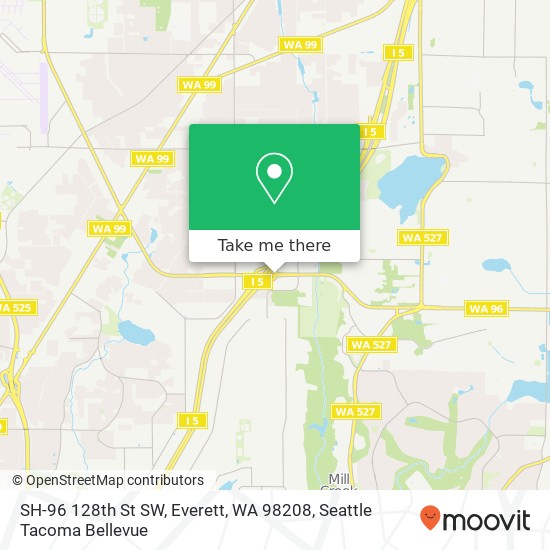 Mapa de SH-96 128th St SW, Everett, WA 98208