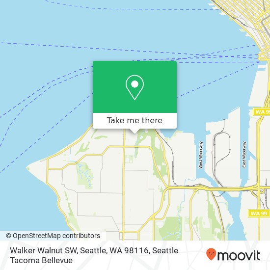 Walker Walnut SW, Seattle, WA 98116 map