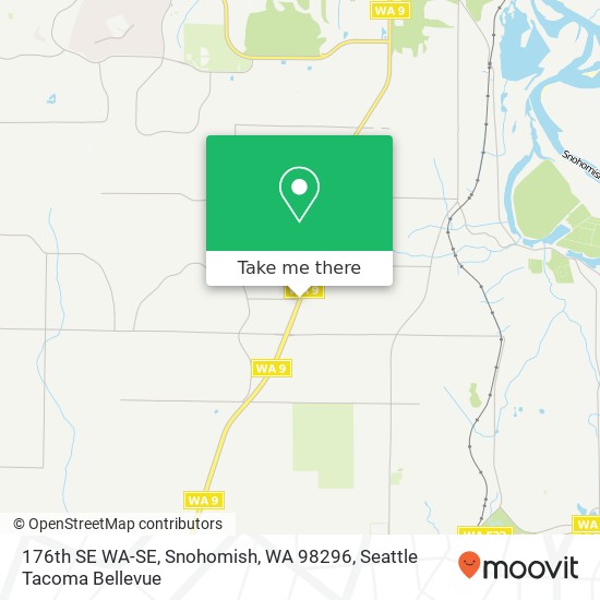 Mapa de 176th SE WA-SE, Snohomish, WA 98296