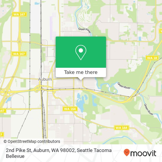 Mapa de 2nd Pike St, Auburn, WA 98002