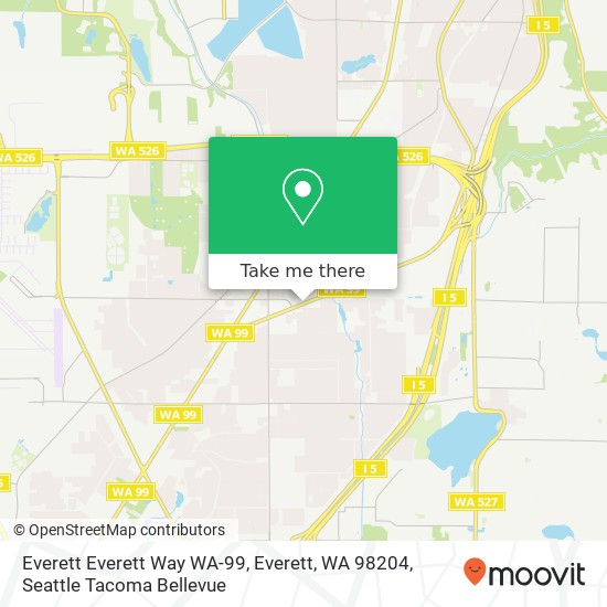 Everett Everett Way WA-99, Everett, WA 98204 map