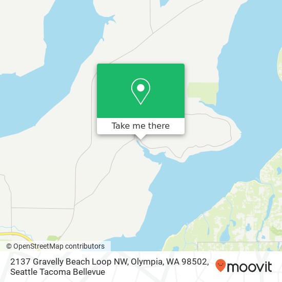 Mapa de 2137 Gravelly Beach Loop NW, Olympia, WA 98502