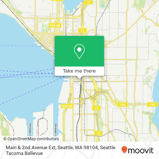 Mapa de Main & 2nd Avenue Ext, Seattle, WA 98104