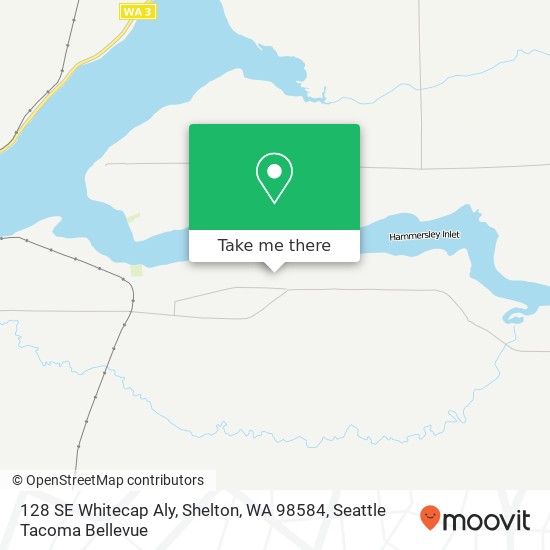 Mapa de 128 SE Whitecap Aly, Shelton, WA 98584