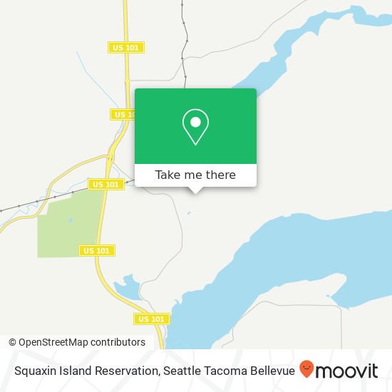 Mapa de Squaxin Island Reservation