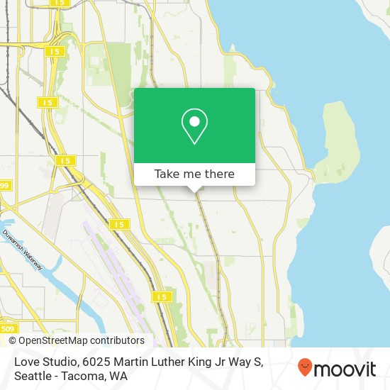 Love Studio, 6025 Martin Luther King Jr Way S map