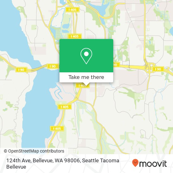 Mapa de 124th Ave, Bellevue, WA 98006