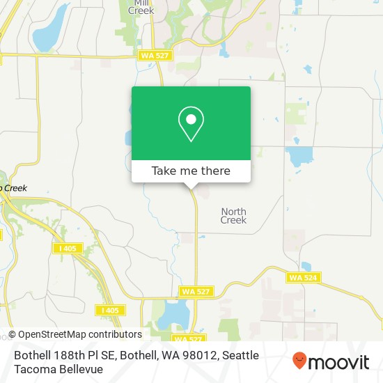 Bothell 188th Pl SE, Bothell, WA 98012 map