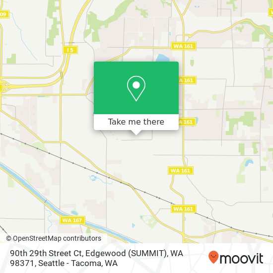 Mapa de 90th 29th Street Ct, Edgewood (SUMMIT), WA 98371