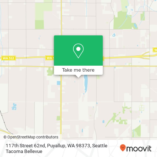 Mapa de 117th Street 62nd, Puyallup, WA 98373