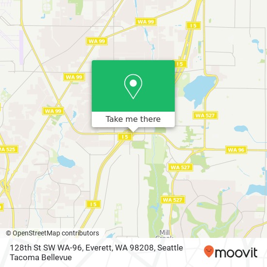 Mapa de 128th St SW WA-96, Everett, WA 98208