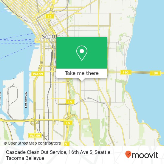 Cascade Clean Out Service, 16th Ave S map