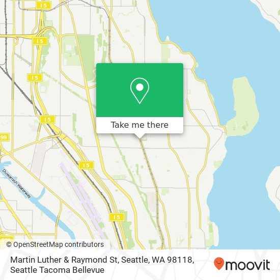 Martin Luther & Raymond St, Seattle, WA 98118 map