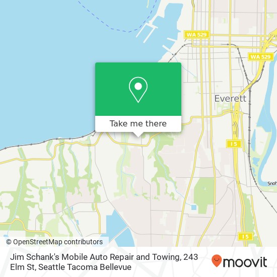 Mapa de Jim Schank's Mobile Auto Repair and Towing, 243 Elm St