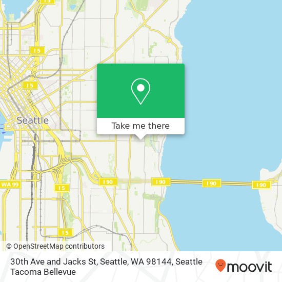 Mapa de 30th Ave and Jacks St, Seattle, WA 98144