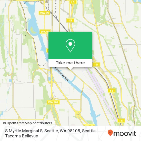 Mapa de S Myrtle Marginal S, Seattle, WA 98108