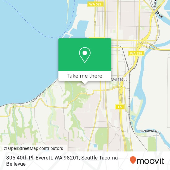 805 40th Pl, Everett, WA 98201 map