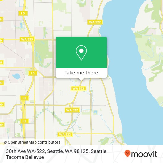 30th Ave WA-522, Seattle, WA 98125 map