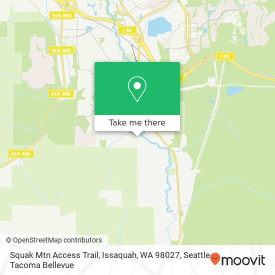 Squak Mtn Access Trail, Issaquah, WA 98027 map