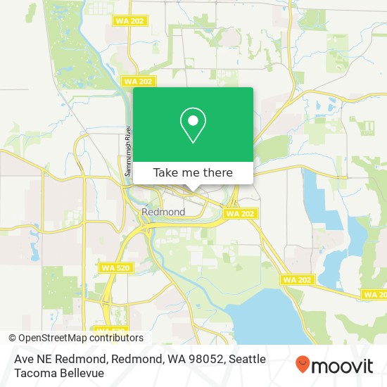 Ave NE Redmond, Redmond, WA 98052 map