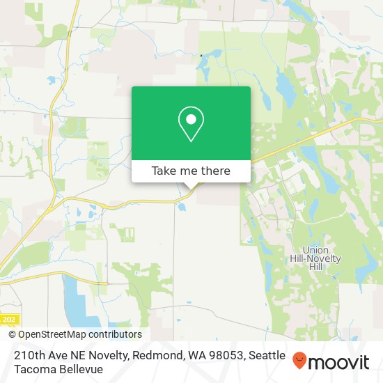 Mapa de 210th Ave NE Novelty, Redmond, WA 98053