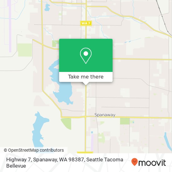 Mapa de Highway 7, Spanaway, WA 98387