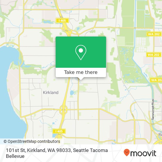 Mapa de 101st St, Kirkland, WA 98033