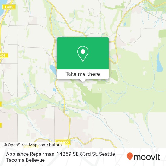 Mapa de Appliance Repairman, 14259 SE 83rd St