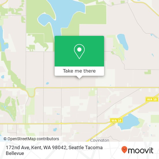 Mapa de 172nd Ave, Kent, WA 98042