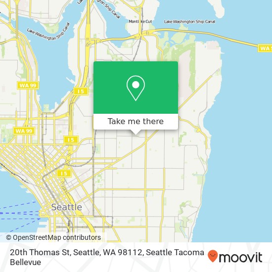 Mapa de 20th Thomas St, Seattle, WA 98112