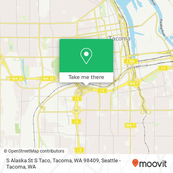 Mapa de S Alaska St S Taco, Tacoma, WA 98409