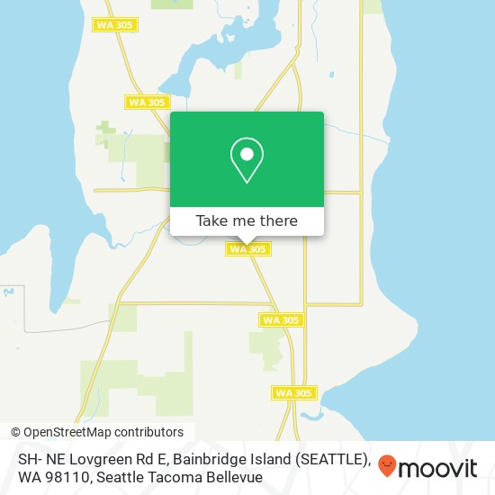 SH- NE Lovgreen Rd E, Bainbridge Island (SEATTLE), WA 98110 map