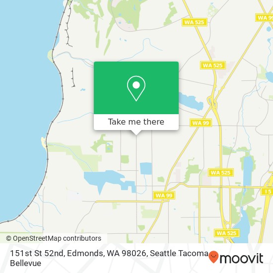 Mapa de 151st St 52nd, Edmonds, WA 98026