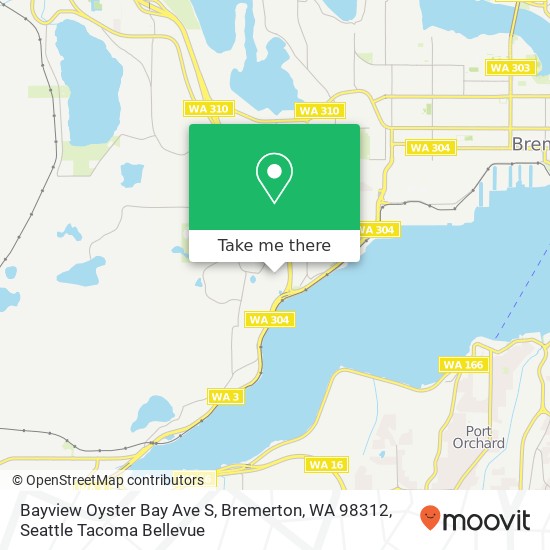 Mapa de Bayview Oyster Bay Ave S, Bremerton, WA 98312