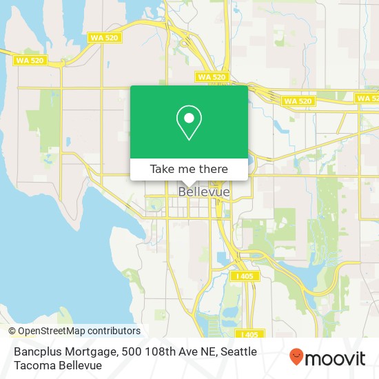 Mapa de Bancplus Mortgage, 500 108th Ave NE