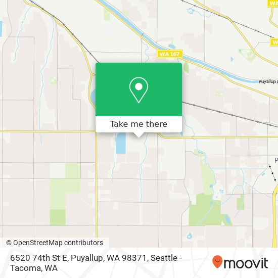 Mapa de 6520 74th St E, Puyallup, WA 98371