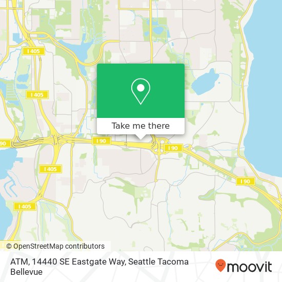 ATM, 14440 SE Eastgate Way map