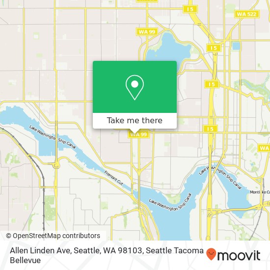 Allen Linden Ave, Seattle, WA 98103 map