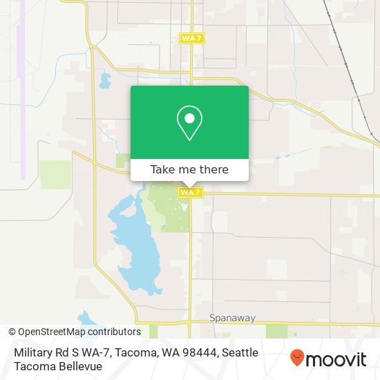 Mapa de Military Rd S WA-7, Tacoma, WA 98444