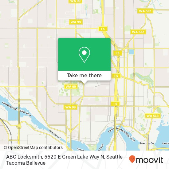 ABC Locksmith, 5520 E Green Lake Way N map