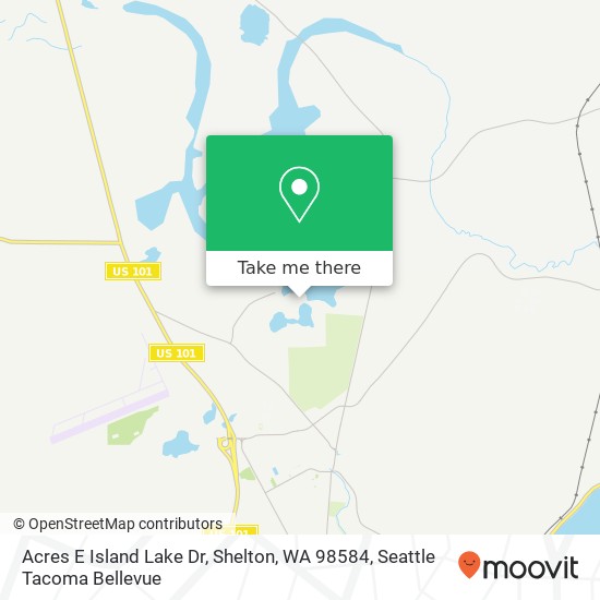 Mapa de Acres E Island Lake Dr, Shelton, WA 98584