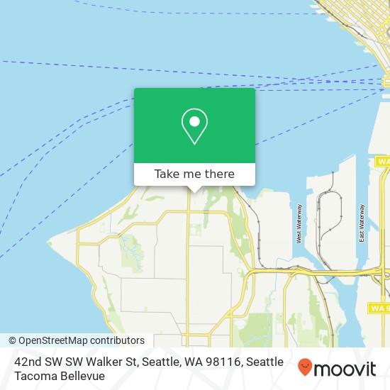 42nd SW SW Walker St, Seattle, WA 98116 map