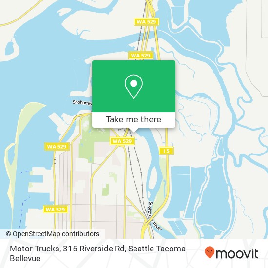 Mapa de Motor Trucks, 315 Riverside Rd