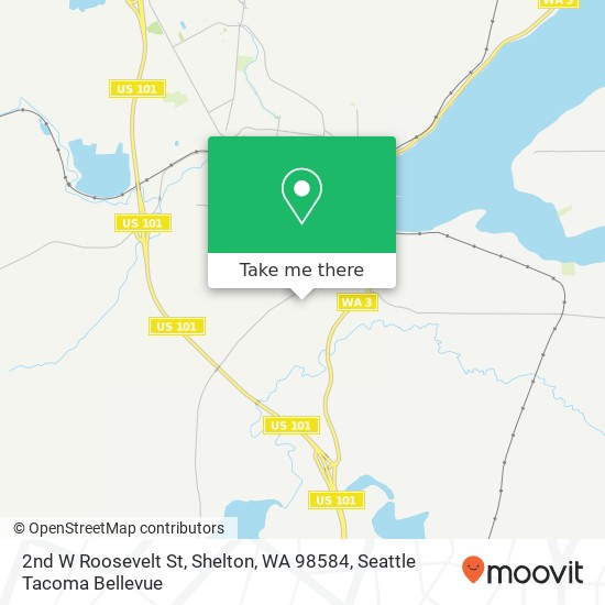 2nd W Roosevelt St, Shelton, WA 98584 map