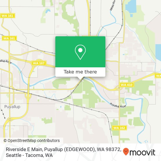 Mapa de Riverside E Main, Puyallup (EDGEWOOD), WA 98372