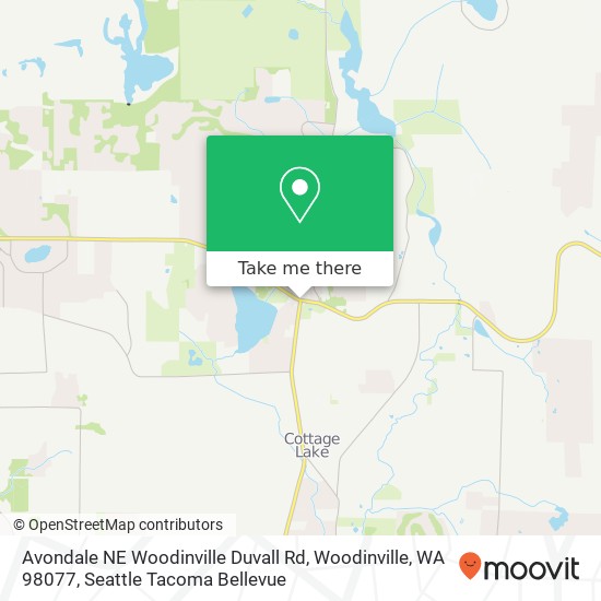 Mapa de Avondale NE Woodinville Duvall Rd, Woodinville, WA 98077