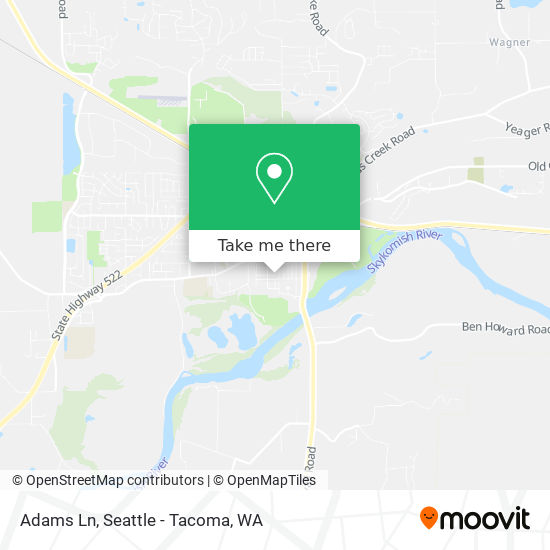 Adams Ln map