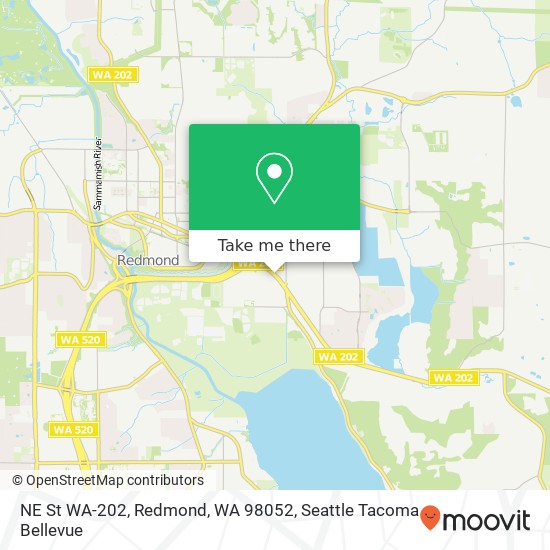 Mapa de NE St WA-202, Redmond, WA 98052