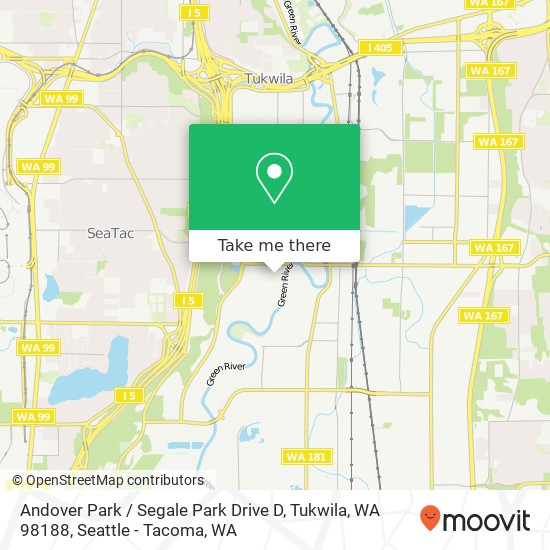 Andover Park / Segale Park Drive D, Tukwila, WA 98188 map